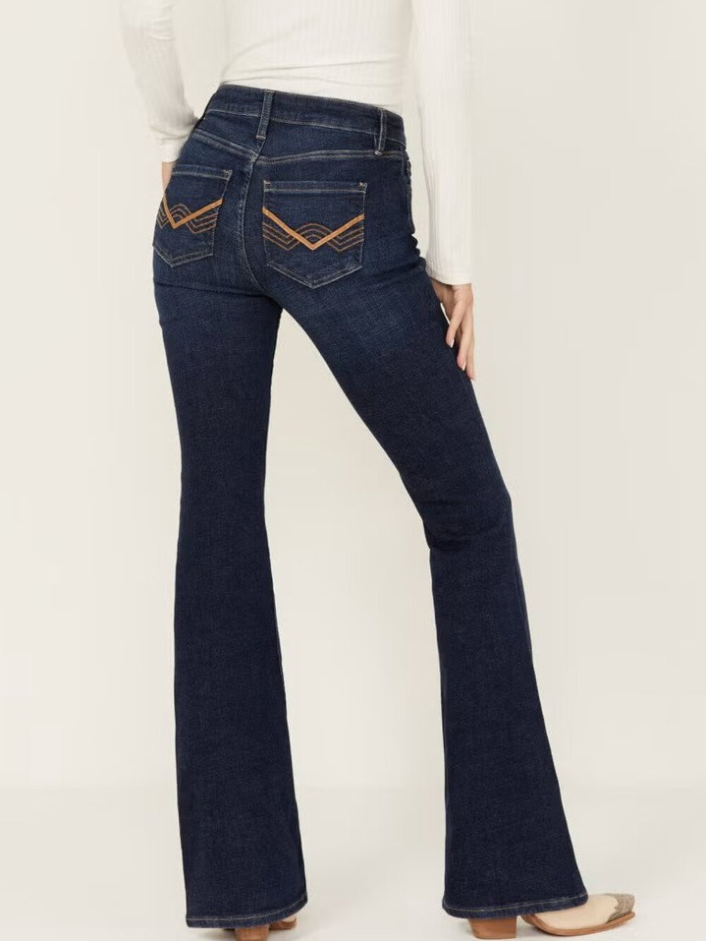 Idyllwind Women's Rebel Janie Dark Wash Mid Rise Bootcut Jeans Size 6 x 34